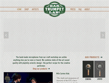 Tablet Screenshot of eartrumpetlabs.com